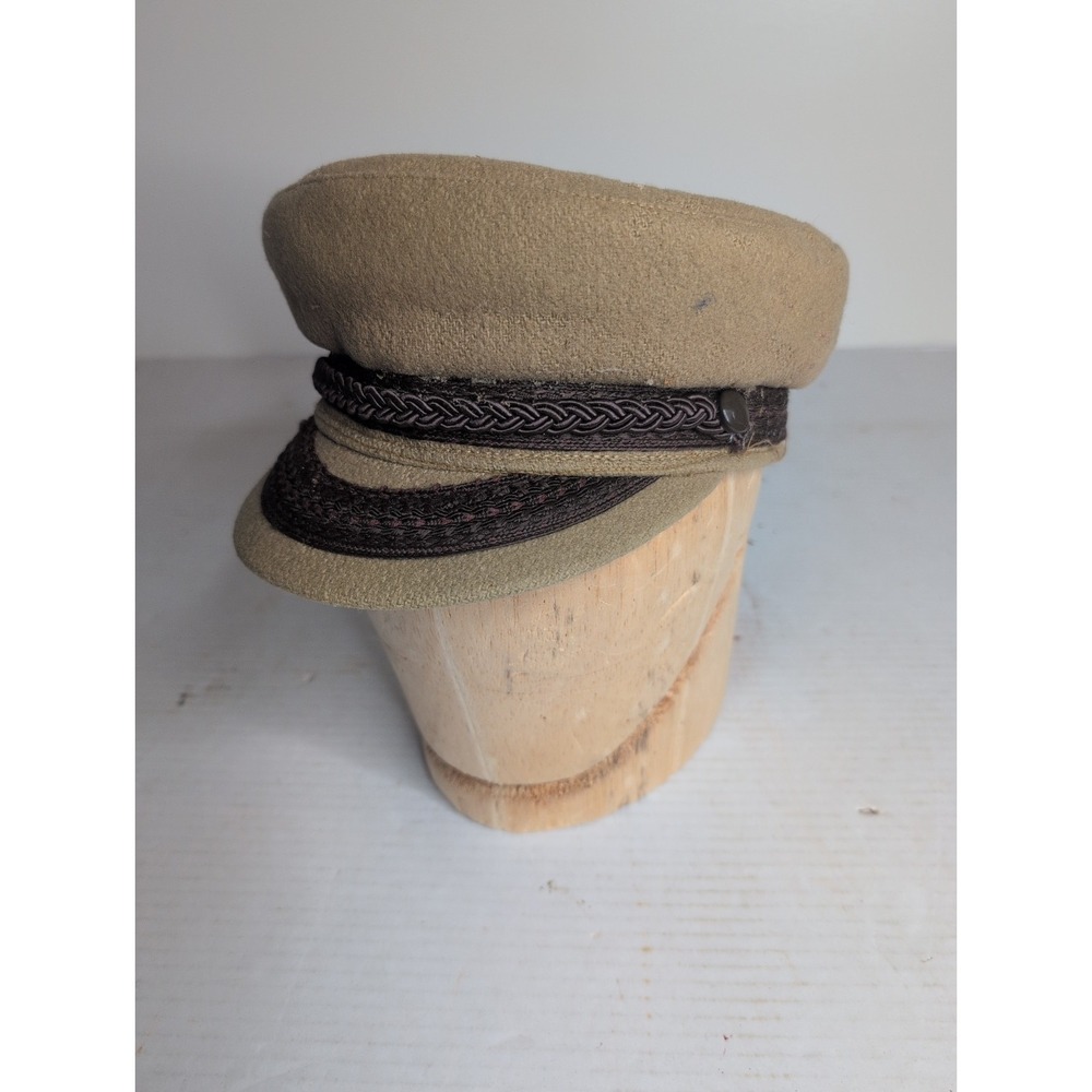 VTG United Hatters Cap & Millinery Works Wool Fiddler Fisherman Nautical Small